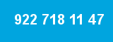 922 718 11 47 922 718 11 47